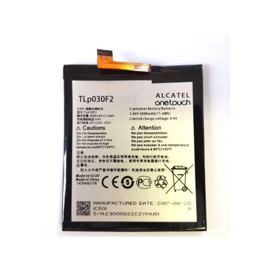 BATERIA TLP030F2 ALCATEL IDOL 4S 6070 BULK BATERIA TLP030F2 ALCATEL IDOL 4S 6070 BULK